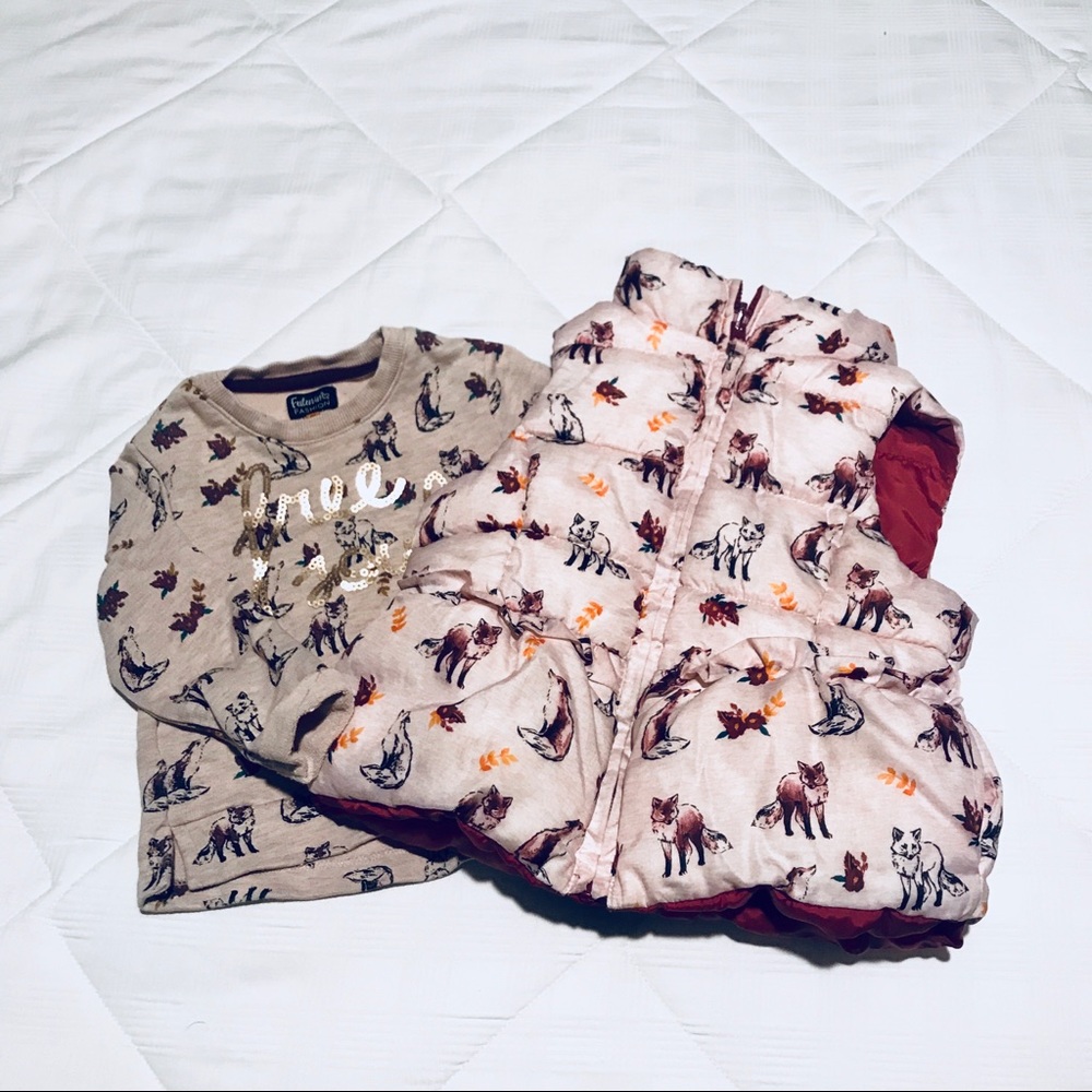 2 PC set for a girl (sweater and west)